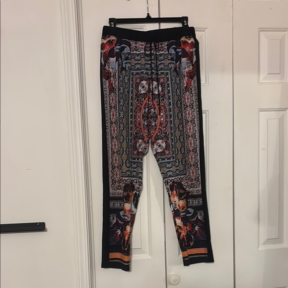 Clover Canyon Pants - Clover Canyon Drawstring Black and Orange Pants